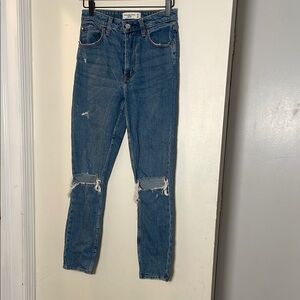 Abercrombie & Fitch High Rise Skinny Jeans - Blue